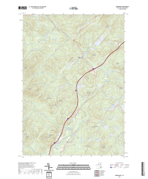 US Topo 7.5-minute map for Underwood NY