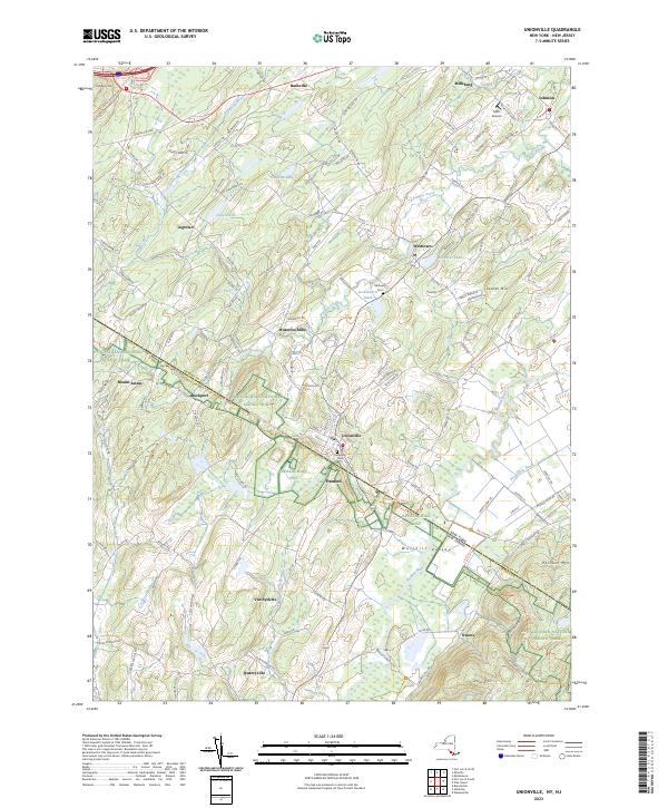 US Topo 7.5-minute map for Unionville NYNJ