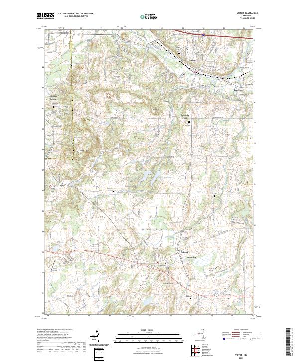 US Topo 7.5-minute map for Victor NY