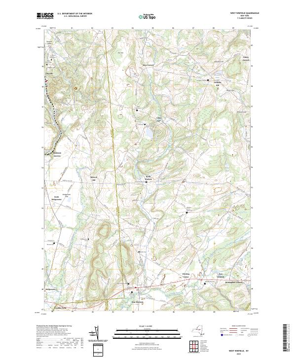 US Topo 7.5-minute map for West Winfield NY