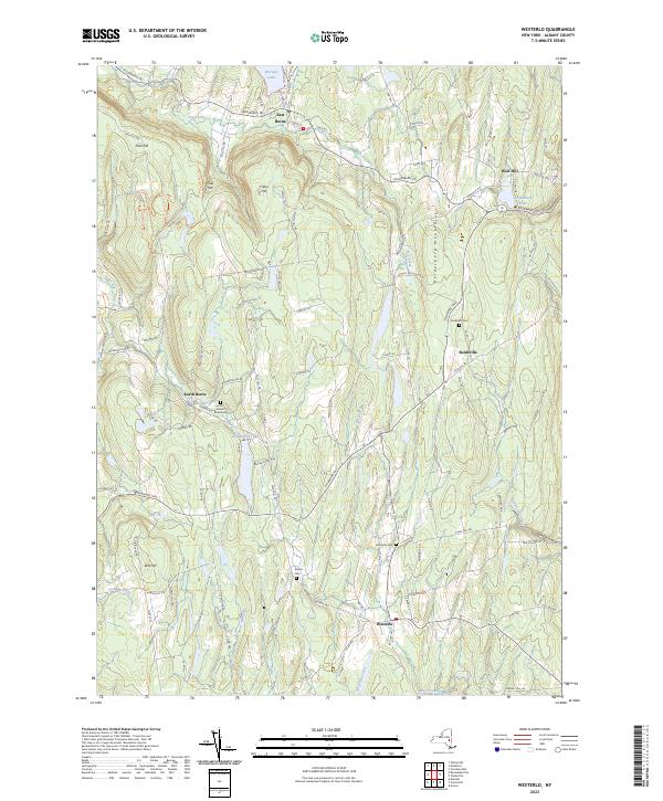 US Topo 7.5-minute map for Westerlo NY