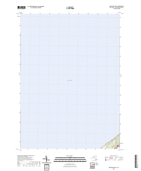 US Topo 7.5-minute map for Westfield OE N NY