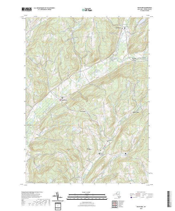 US Topo 7.5-minute map for Westford NY