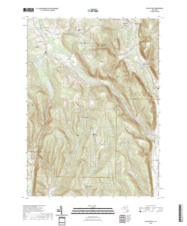 US Topo 7.5-minute map for Willseyville NY