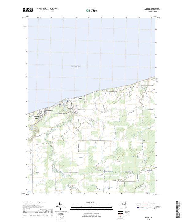 US Topo 7.5-minute map for Wilson NY