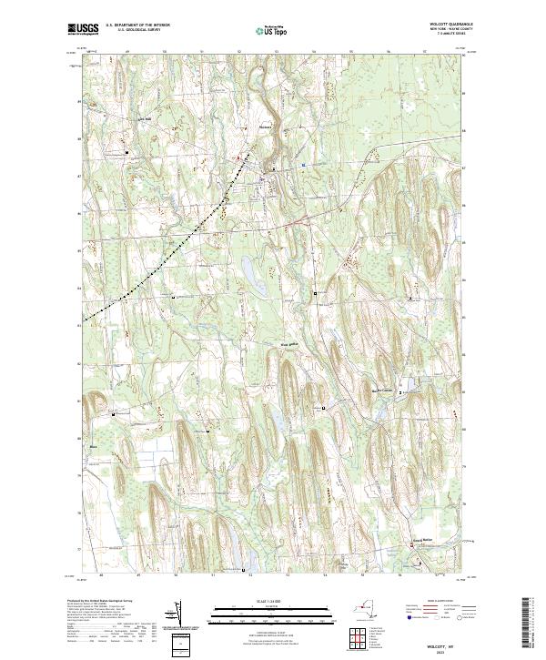 US Topo 7.5-minute map for Wolcott NY