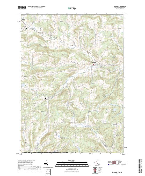 US Topo 7.5-minute map for Woodhull NYPA