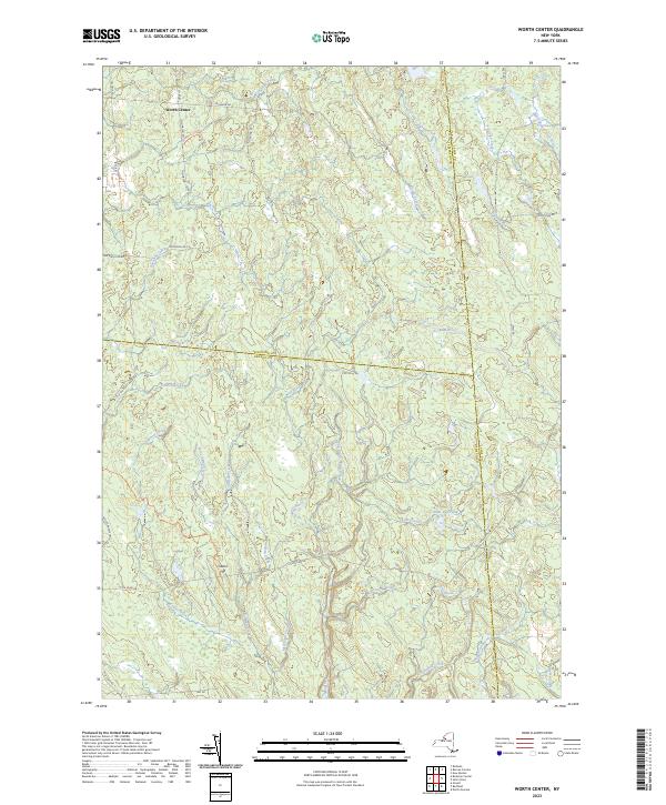 US Topo 7.5-minute map for Worth Center NY