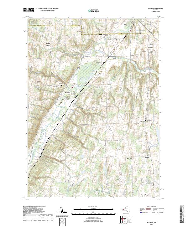 US Topo 7.5-minute map for Wyoming NY