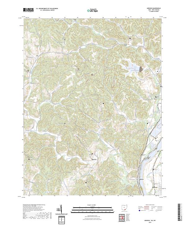 US Topo 7.5-minute map for Addison OHWV