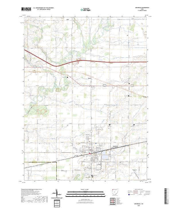 US Topo 7.5-minute map for Archbold OH