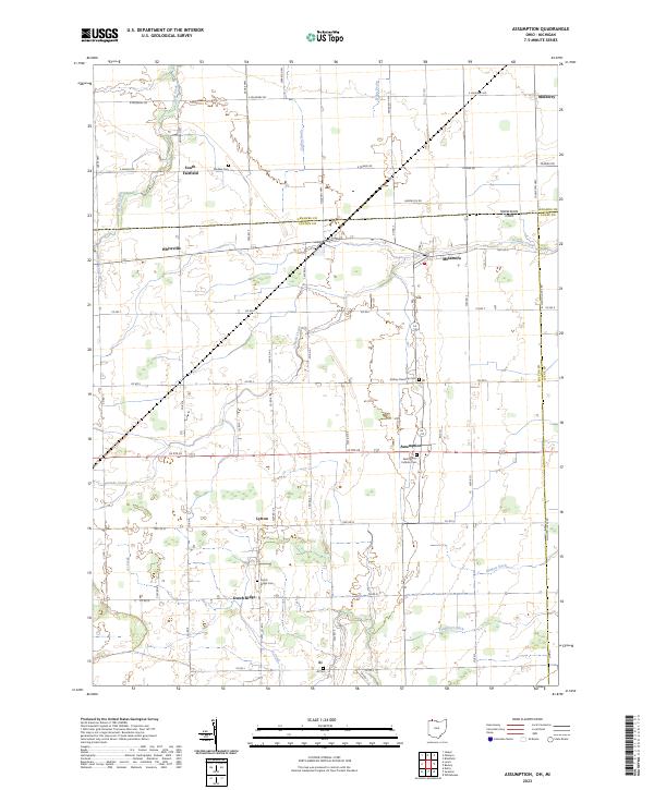 US Topo 7.5-minute map for Assumption OHMI