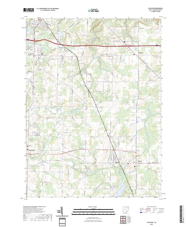 US Topo 7.5-minute map for Atwater OH