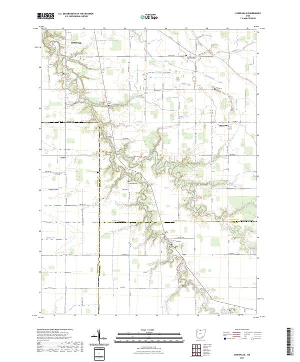 US Topo 7.5-minute map for Ayersville OH