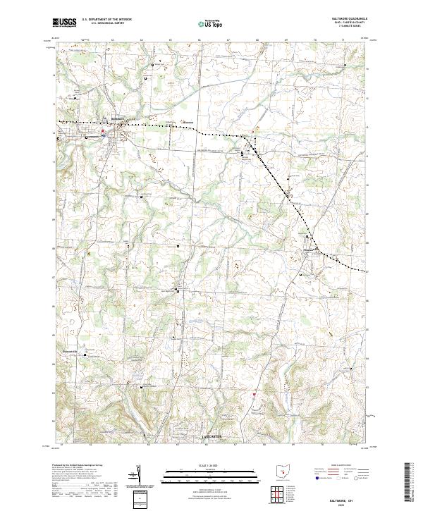 US Topo 7.5-minute map for Baltimore OH