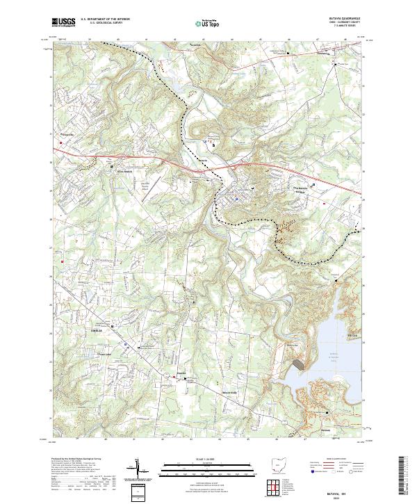 US Topo 7.5-minute map for Batavia OH