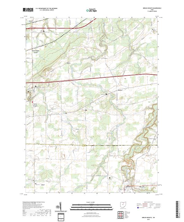 US Topo 7.5-minute map for Berlin Heights OH