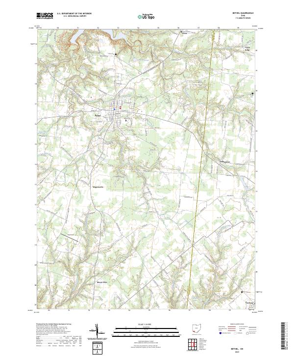 US Topo 7.5-minute map for Bethel OH