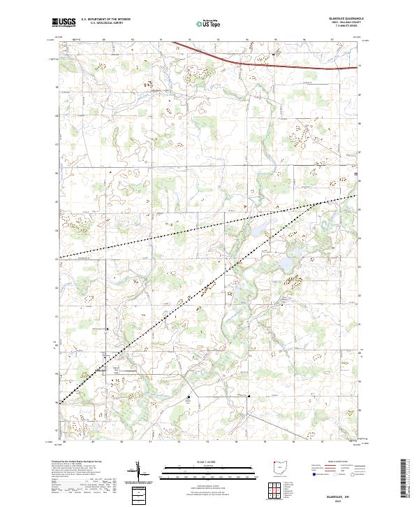 US Topo 7.5-minute map for Blakeslee OH