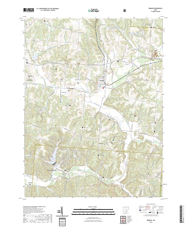 US Topo 7.5-minute map for Bremen OH