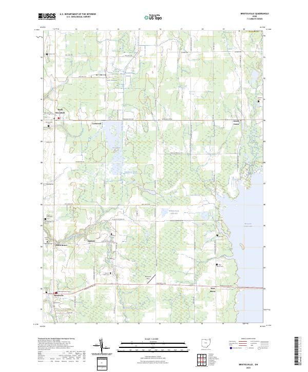 US Topo 7.5-minute map for Bristolville OH