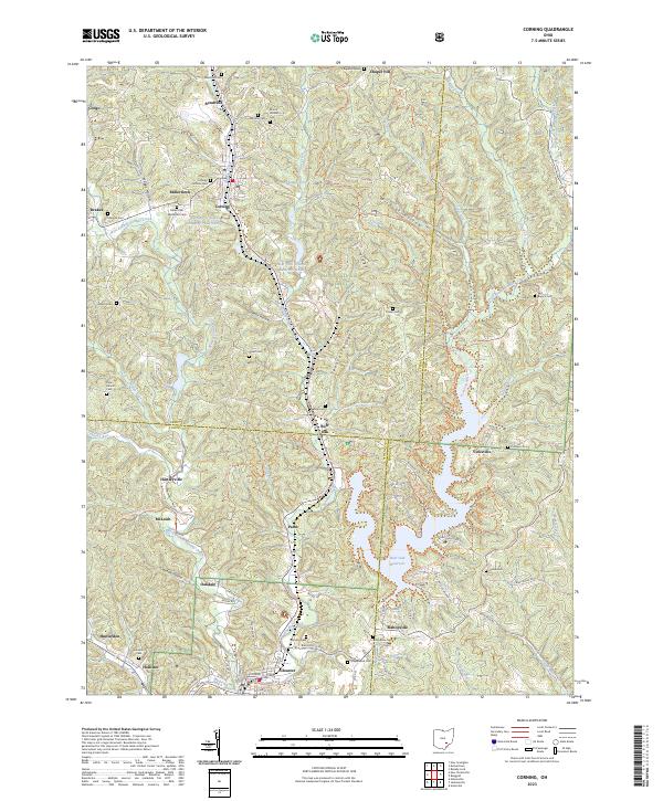 US Topo 7.5-minute map for Corning OH