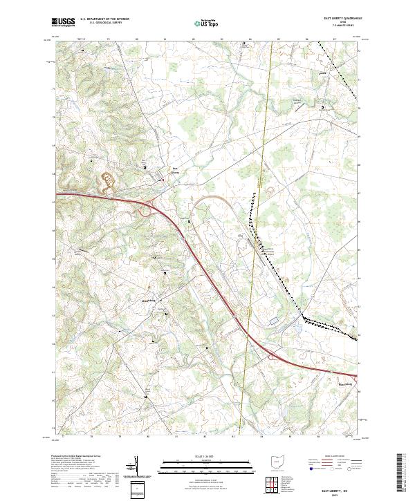 US Topo 7.5-minute map for East Liberty OH