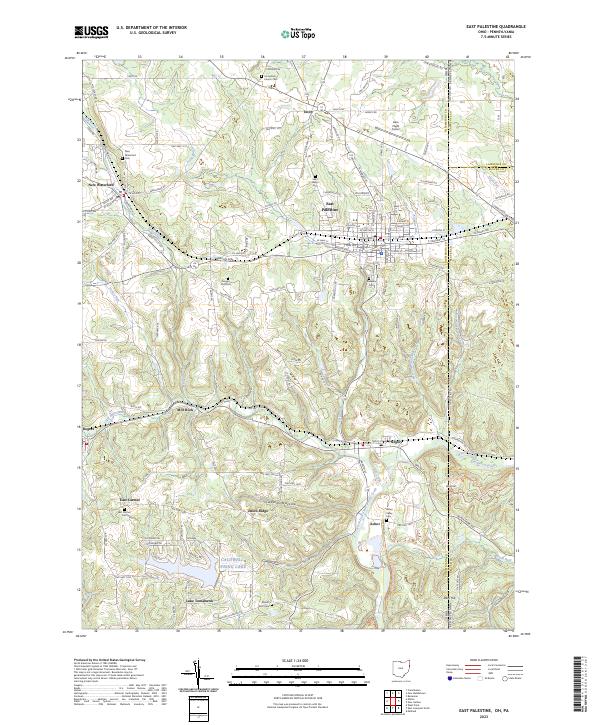 US Topo 7.5-minute map for East Palestine OHPA