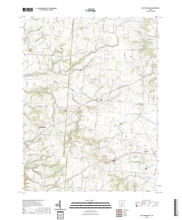 US Topo 7.5-minute map for East Ringgold OH