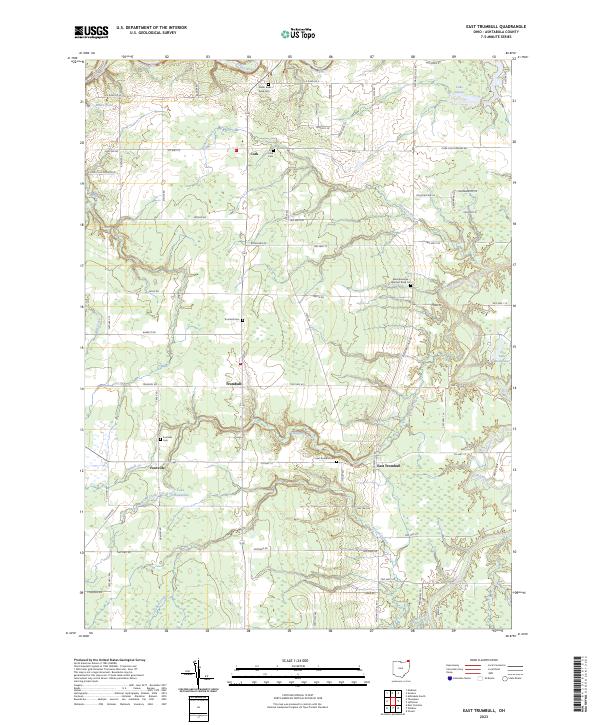 US Topo 7.5-minute map for East Trumbull OH