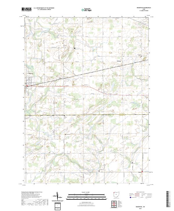 US Topo 7.5-minute map for Edgerton OH