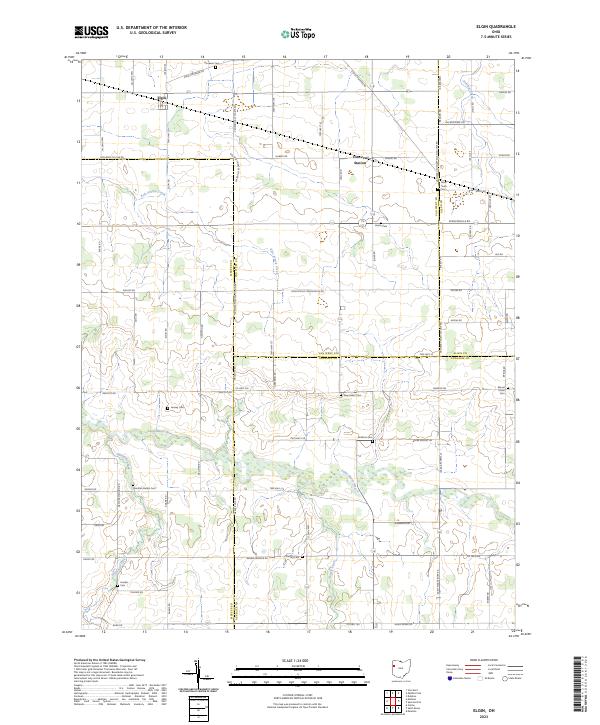 US Topo 7.5-minute map for Elgin OH