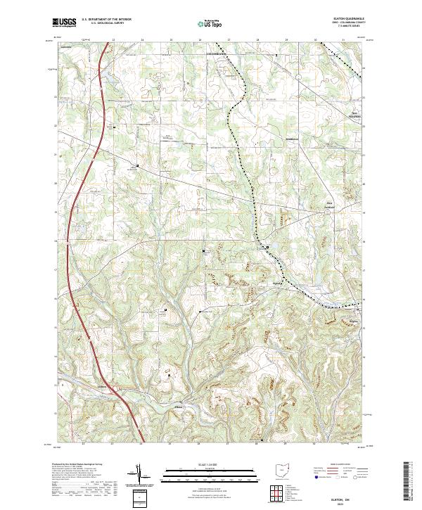 US Topo 7.5-minute map for Elkton OH