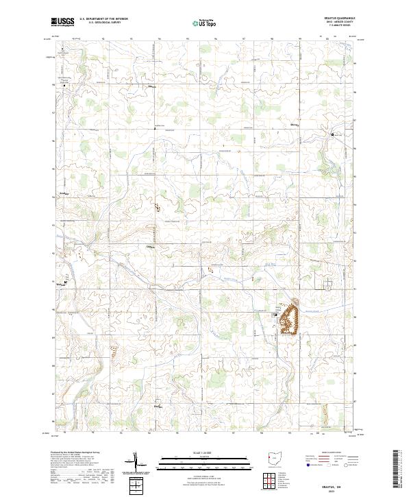 US Topo 7.5-minute map for Erastus OH