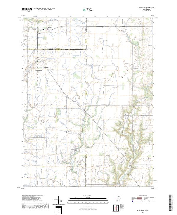 US Topo 7.5-minute map for Fairhaven OHIN