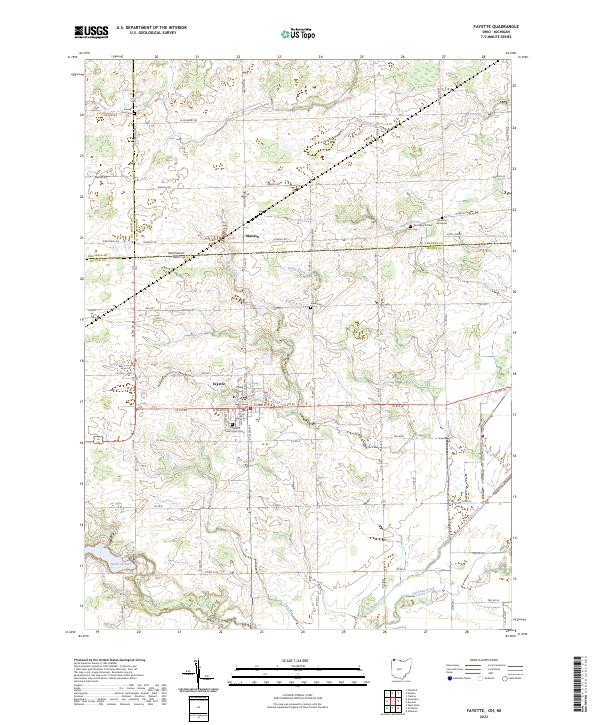 US Topo 7.5-minute map for Fayette OHMI