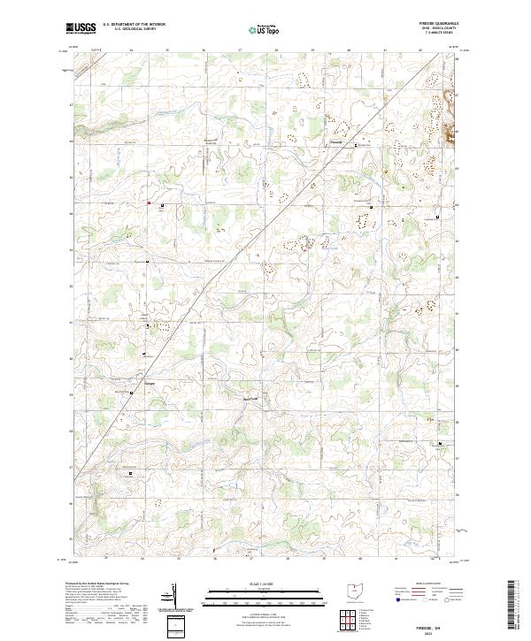 US Topo 7.5-minute map for Fireside OH