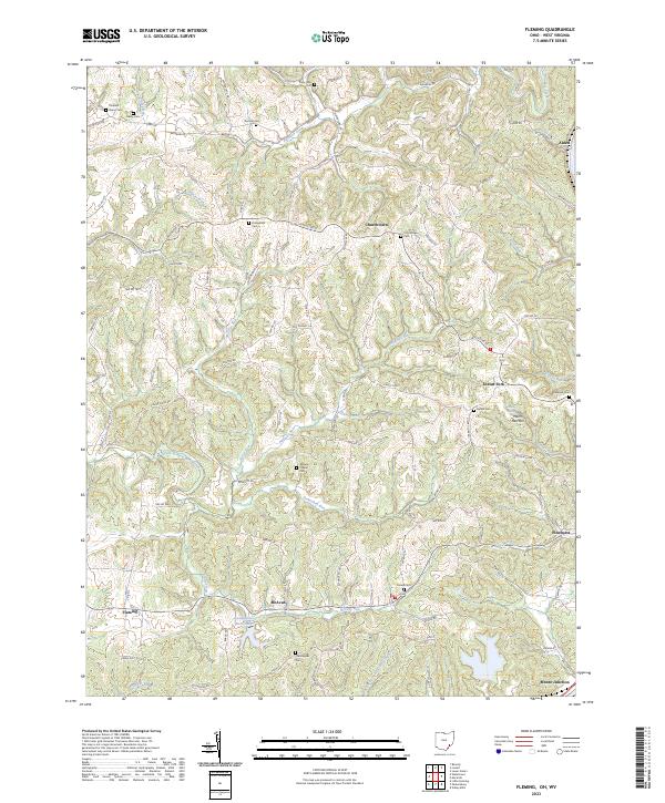 US Topo 7.5-minute map for Fleming OHWV