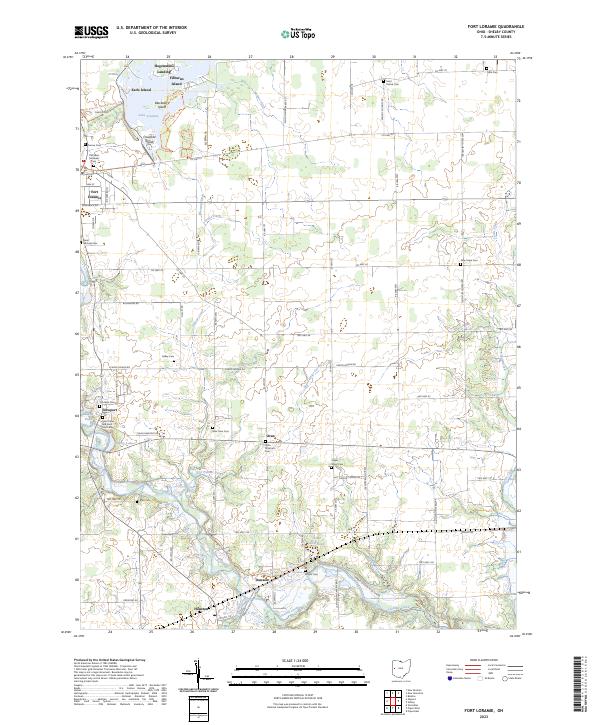 US Topo 7.5-minute map for Fort Loramie OH