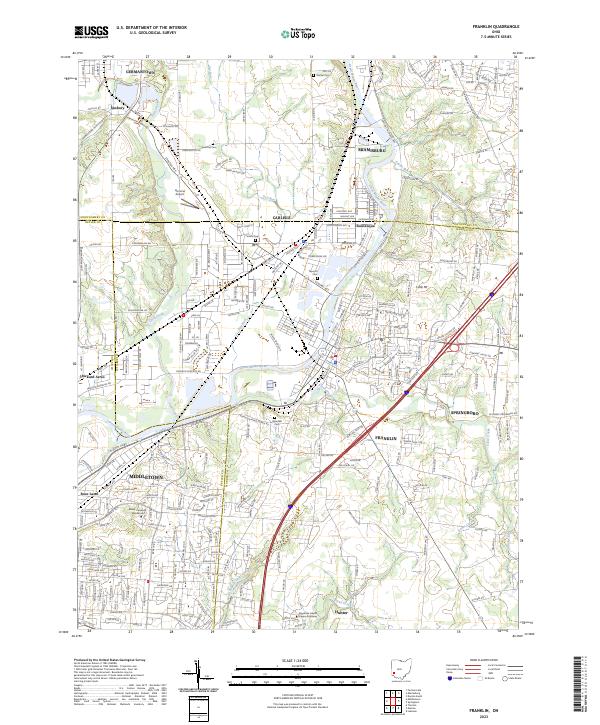 US Topo 7.5-minute map for Franklin OH