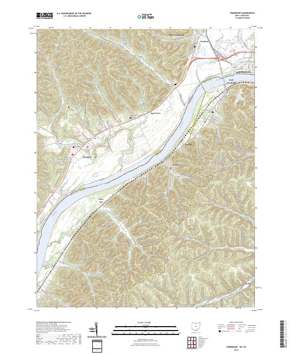 US Topo 7.5-minute map for Friendship OHKY