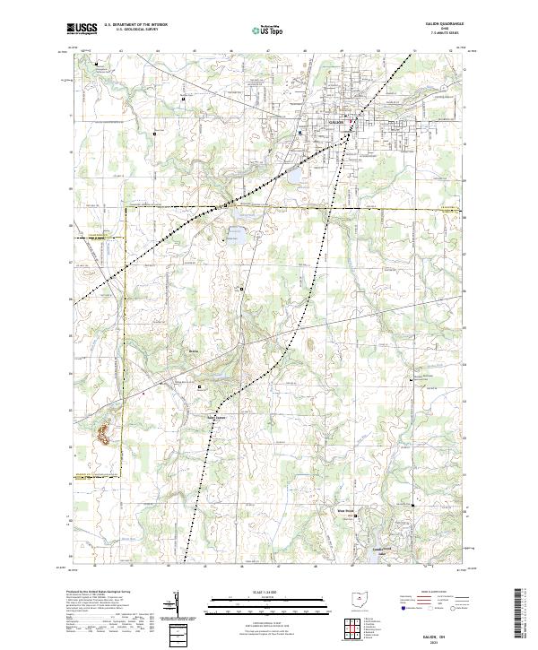 US Topo 7.5-minute map for Galion OH