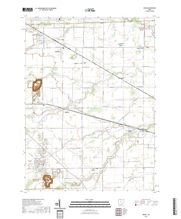 US Topo 7.5-minute map for Genoa OH