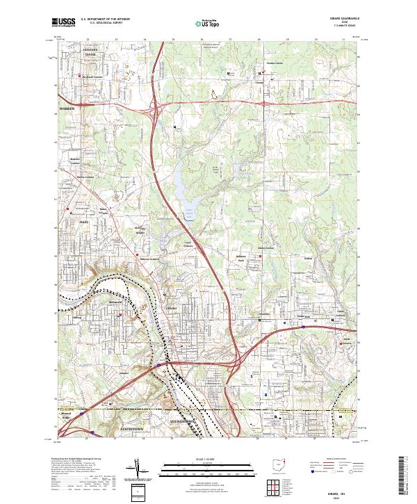 US Topo 7.5-minute map for Girard OH