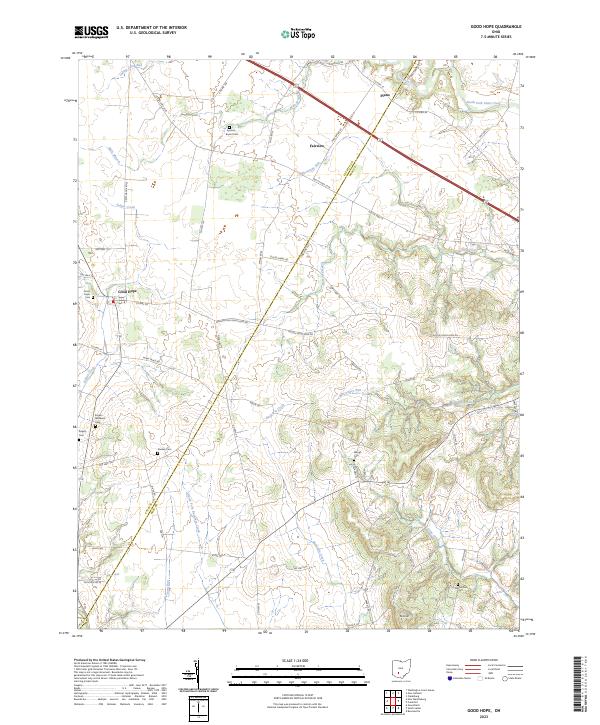 US Topo 7.5-minute map for Good Hope OH