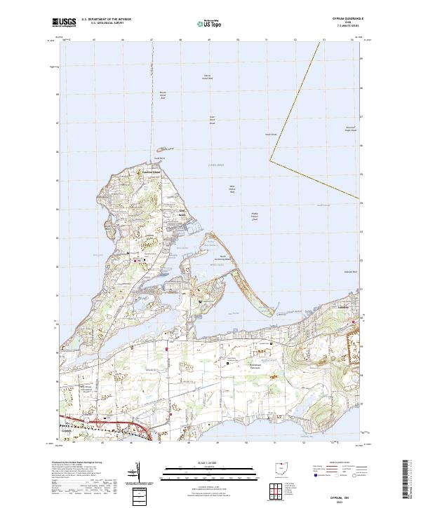 US Topo 7.5-minute map for Gypsum OH