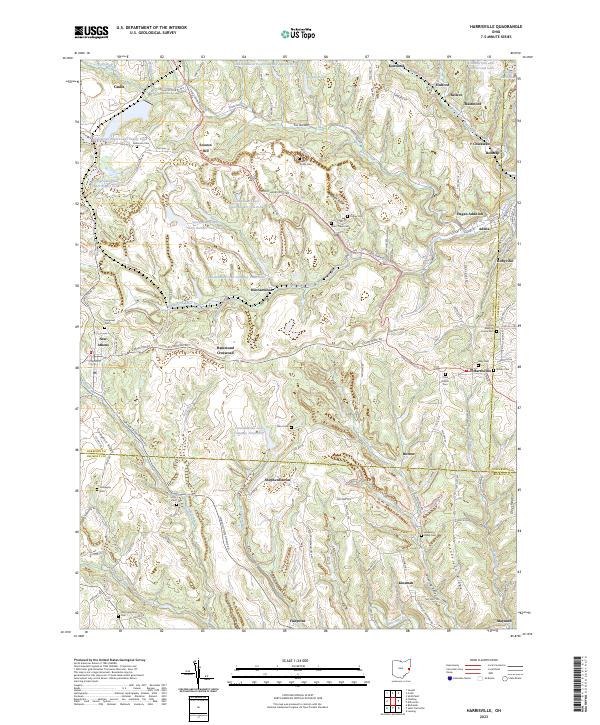 US Topo 7.5-minute map for Harrisville OH