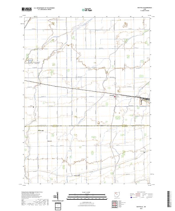 US Topo 7.5-minute map for Hoytville OH