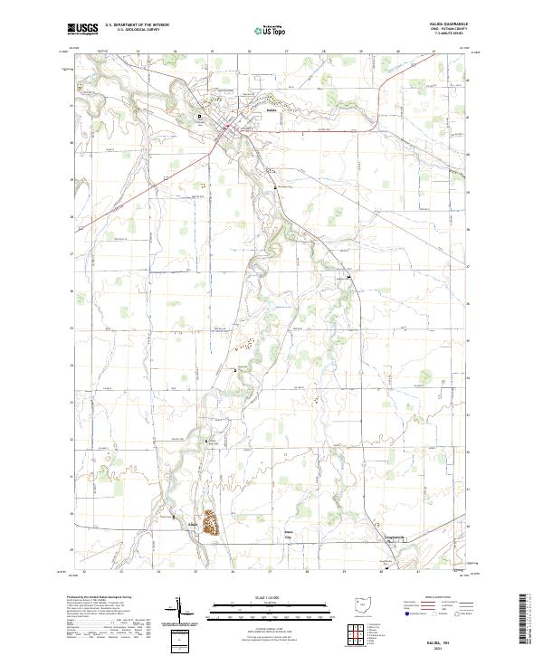 US Topo 7.5-minute map for Kalida OH