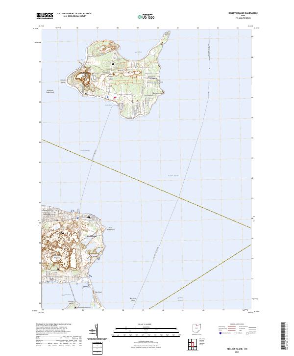 US Topo 7.5-minute map for Kelleys Island OH